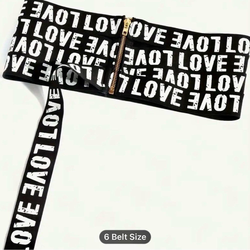 Plus Size Bandage LOVE Belt - Picture 4 of 6